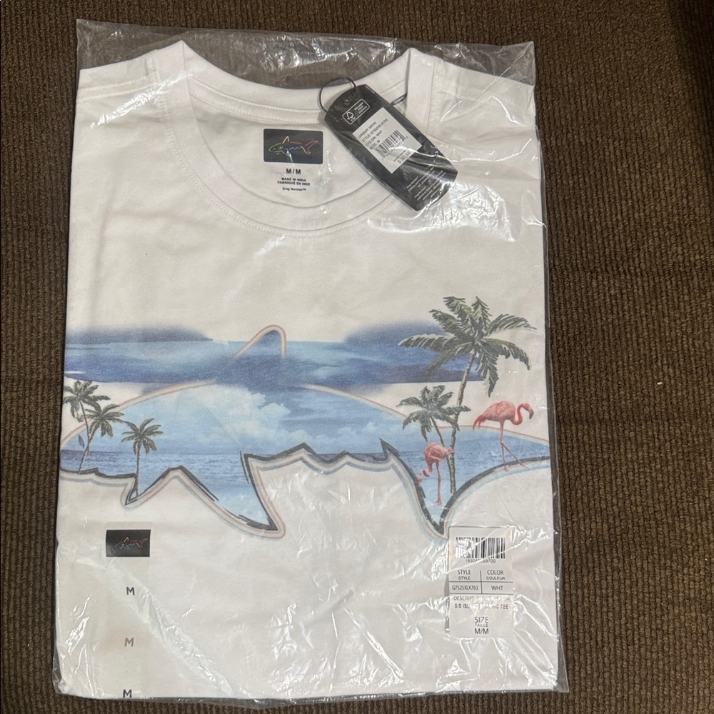 Greg Norman ISLAND COTTON T-SHIRT I Men’s I Size M - Picture 2 of 4